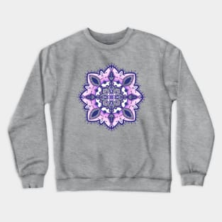 Violet color mandala art Crewneck Sweatshirt